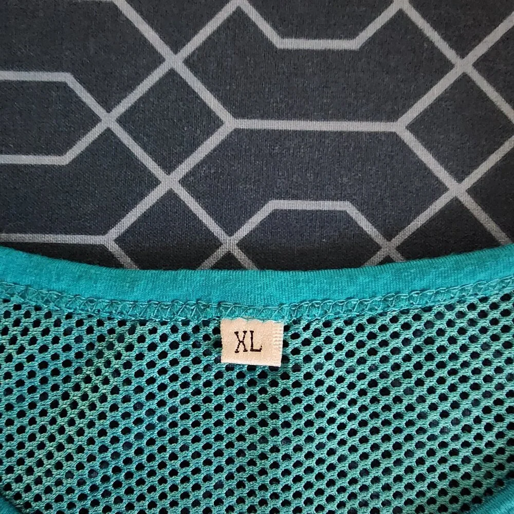 Teal Yoga Tank Top | XL - Picture 5 of 6